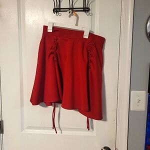 Red skirt